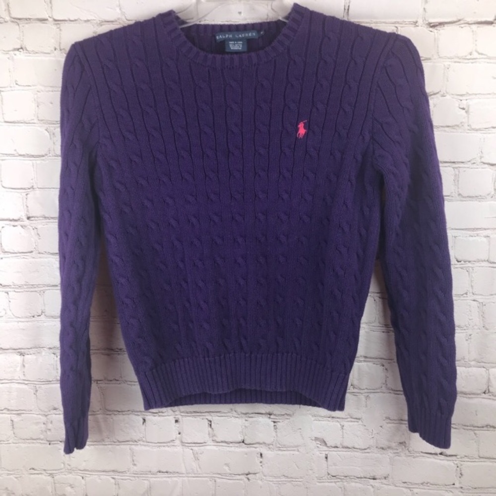 Ralph Lauren Cable Knit Sweater Size XL